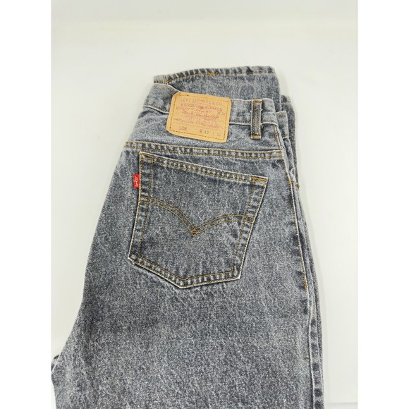 1980s USA Levi’s high‎ rise gray  Tapered Leg Jeans Fits 13x29 - Picture 3 of 8